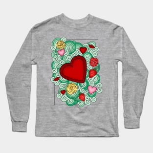 Hearts and Roses Long Sleeve T-Shirt